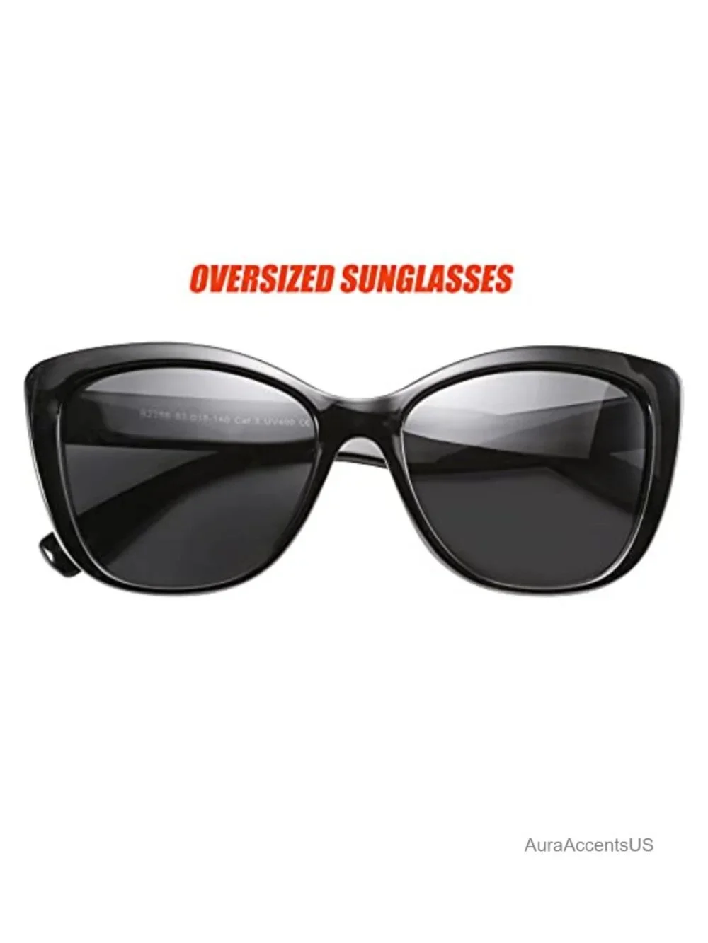 Polarized Square Cat Eye Sunglasses UV400 Full-Frame Retro Jackie O